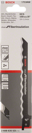Bosch曲線鋸片，適用於纖維絕緣材料。